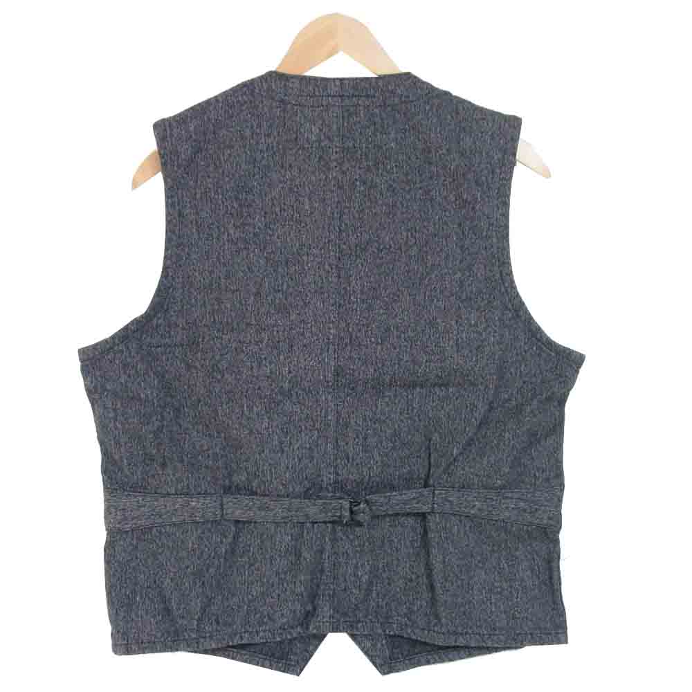 SUGAR CANE シュガーケーン ベスト３ポケット StarDenim ボタン 胸ポケット ブラック系 40【中古】