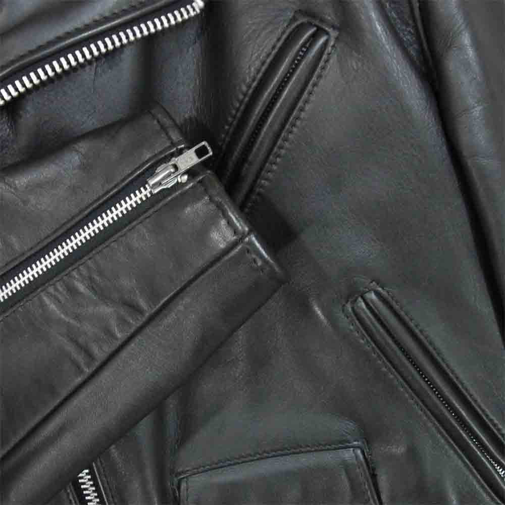 schott ショット 613 ワンスター ダブル ライダース レザー ジャケット USA製 ブラック系 38【中古】