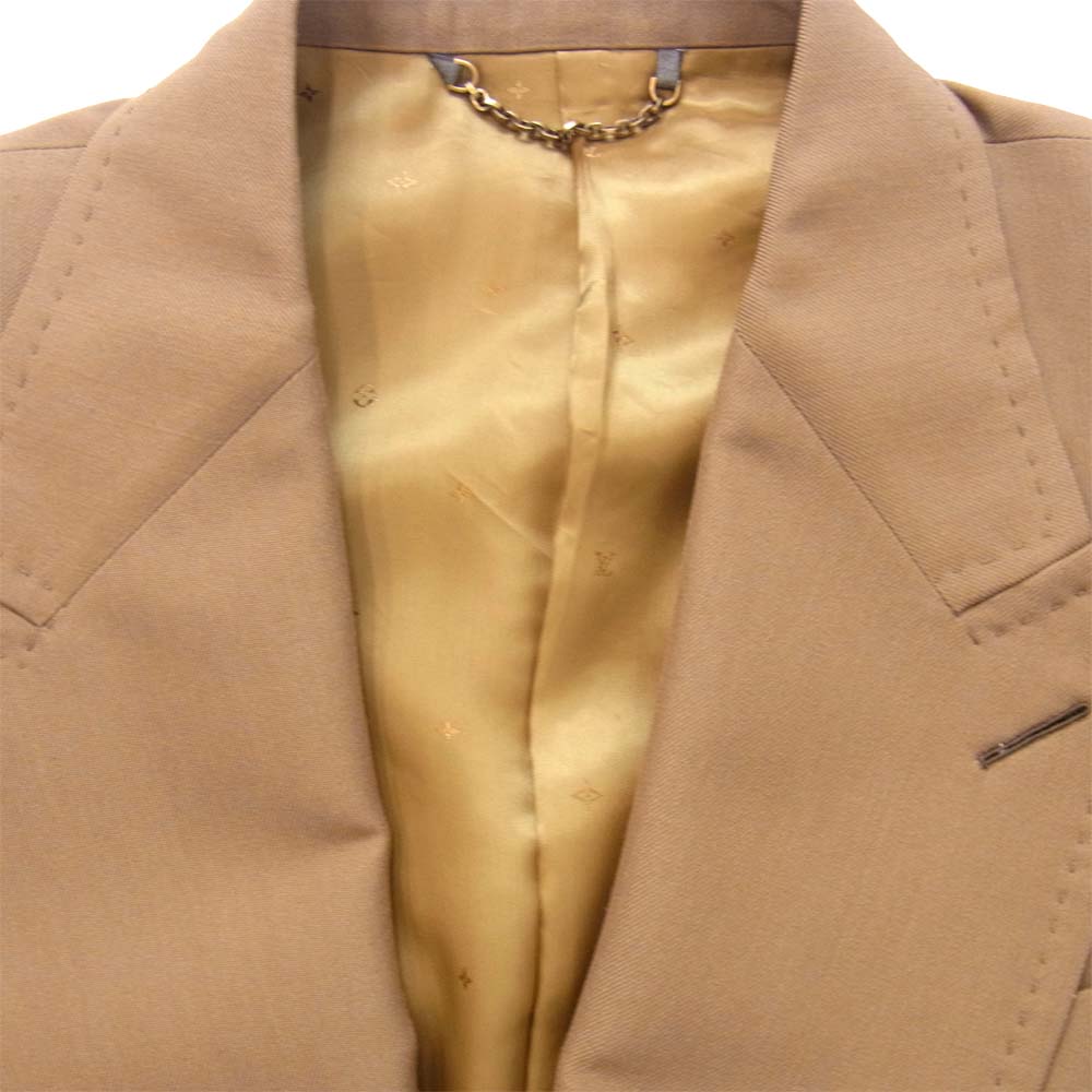 LOUIS VUITTON ルイ・ヴィトン RM191-JMD-HGC70E ステッチデザイン ダブル チェスター コート ブラウン系 46【新古品】【未使用】【中古】