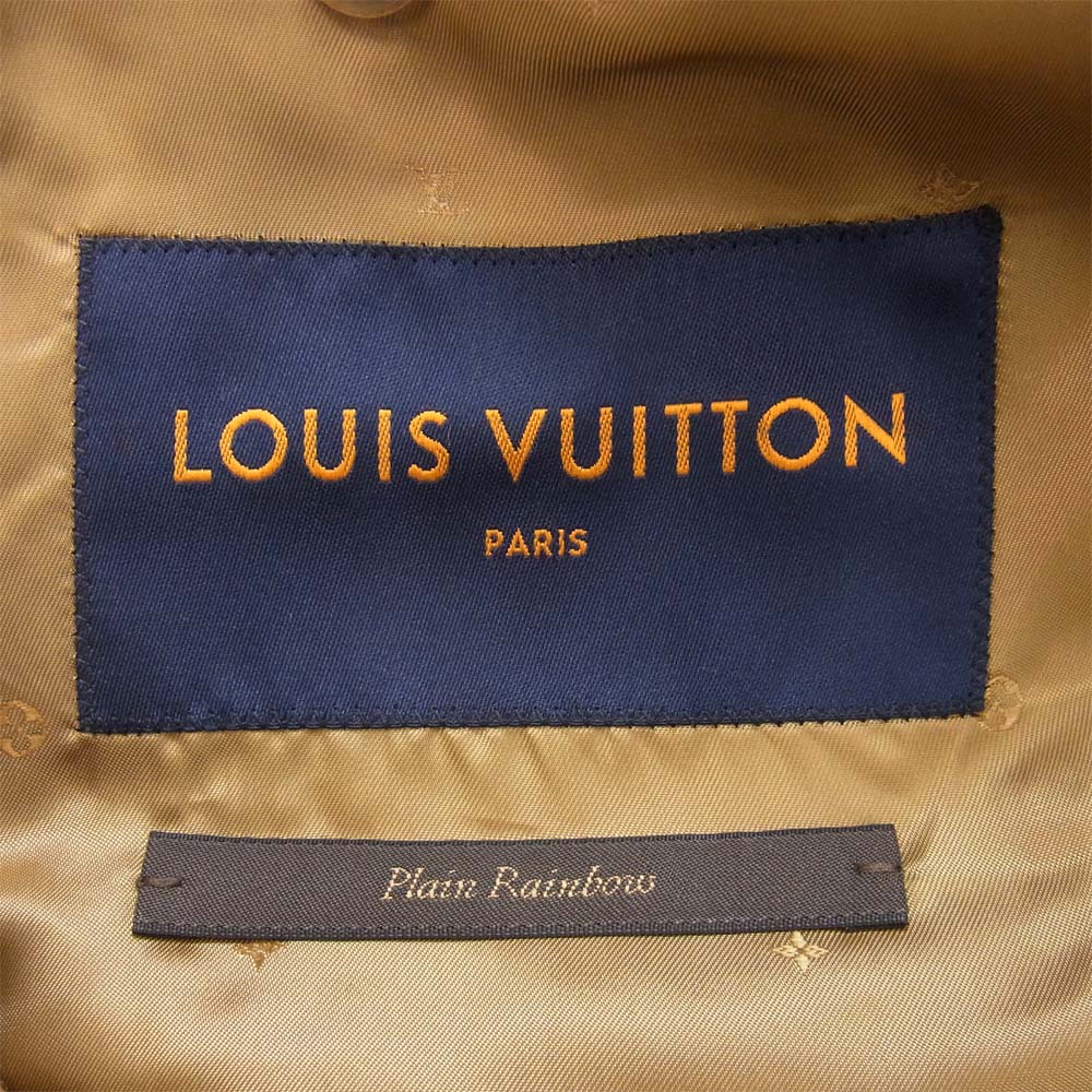 LOUIS VUITTON ルイ・ヴィトン RM191-JMD-HGC70E ステッチデザイン ダブル チェスター コート ブラウン系 46【新古品】【未使用】【中古】