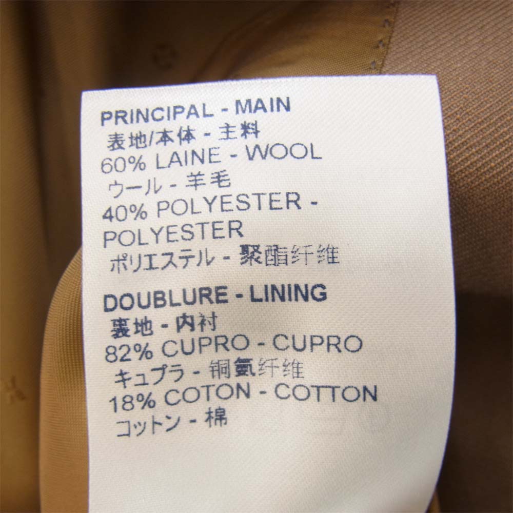 LOUIS VUITTON ルイ・ヴィトン RM191-JMD-HGC70E ステッチデザイン ダブル チェスター コート ブラウン系 46【新古品】【未使用】【中古】