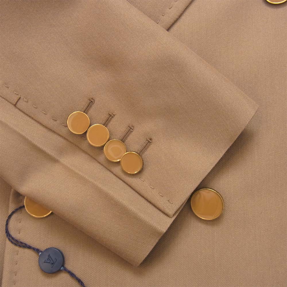 LOUIS VUITTON ルイ・ヴィトン RM191-JMD-HGC70E ステッチデザイン ダブル チェスター コート ブラウン系 46【新古品】【未使用】【中古】