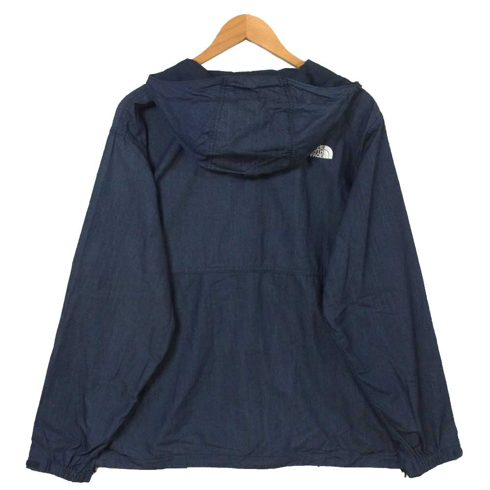 THE NORTH FACE ノースフェイス NP22136 国内正規品 Nylon Denim Compact Jacket ナイロン デニム コンパクト ジャケット インディゴブルー系 L【新古品】【未使用】【中古】