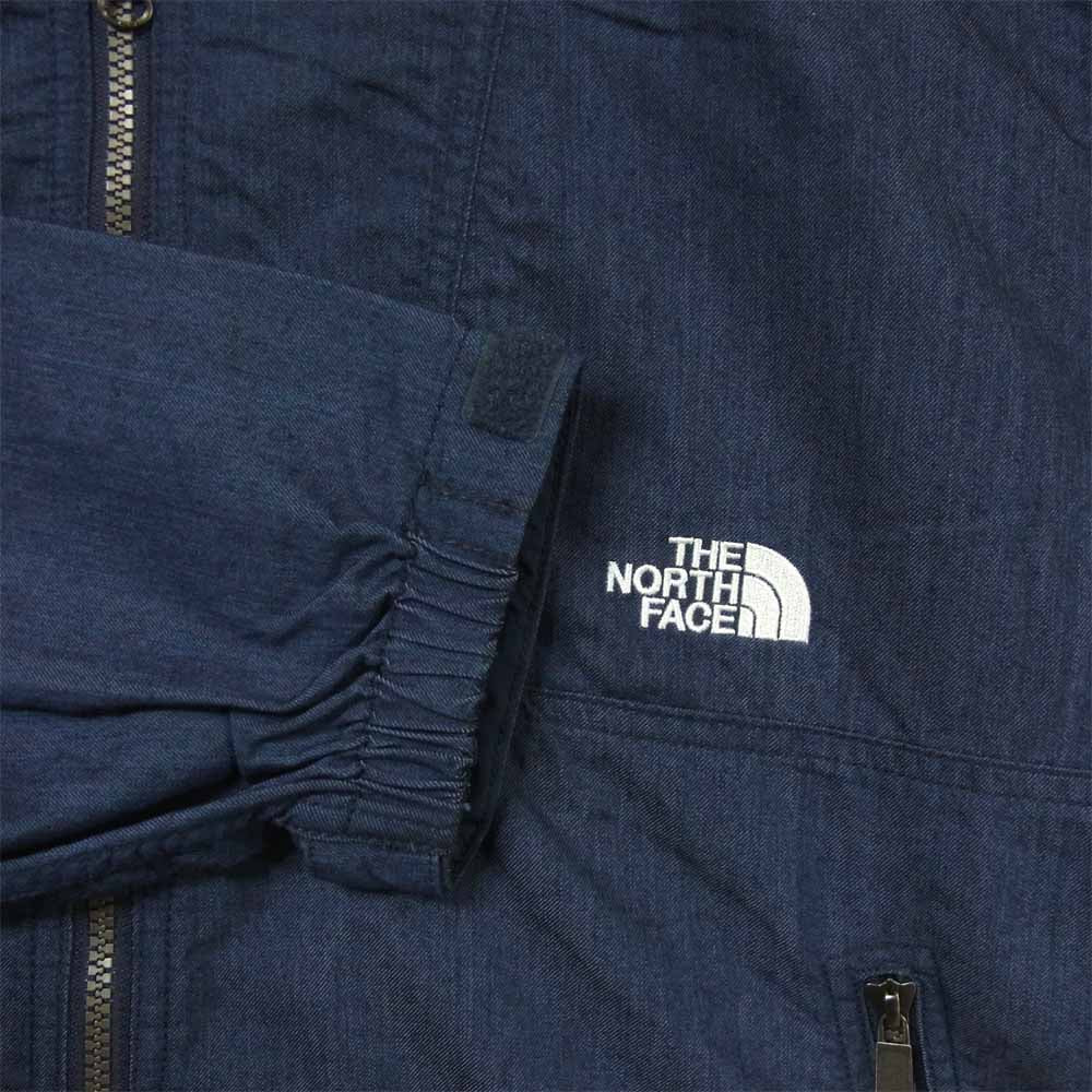 THE NORTH FACE ノースフェイス NP22136 国内正規品 Nylon Denim Compact Jacket ナイロン デニム コンパクト ジャケット インディゴブルー系 L【新古品】【未使用】【中古】