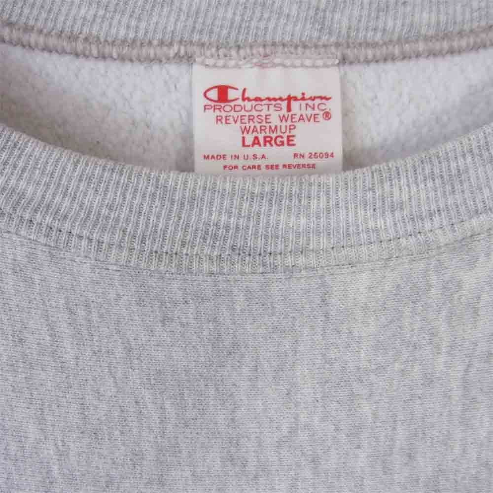 Champion チャンピオン Reverse Weave リバースウィーブ 赤単タグ 復刻 クルーネック グレー系 L【中古】