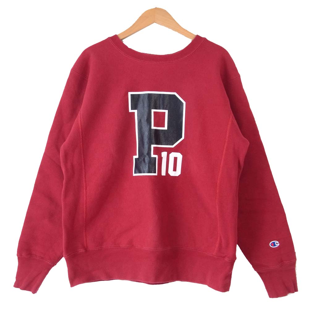 Champion チャンピオン Reverse Weave リバースウィーブ 赤単タグ 復刻 クルーネック レッド系 L【中古】