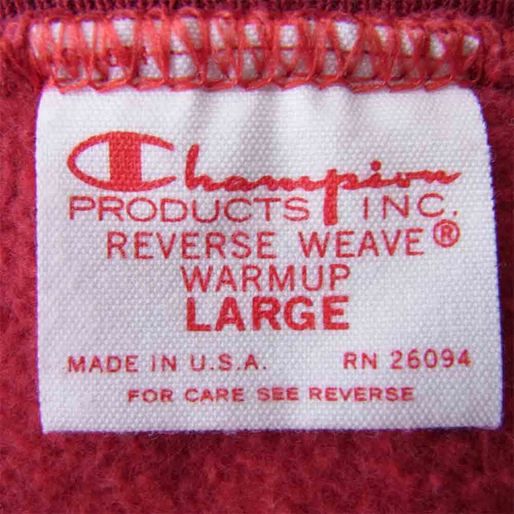 Champion チャンピオン Reverse Weave リバースウィーブ 赤単タグ 復刻 クルーネック レッド系 L【中古】