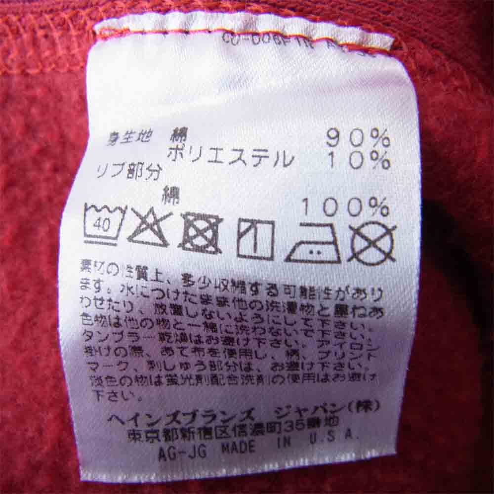Champion チャンピオン Reverse Weave リバースウィーブ 赤単タグ 復刻 クルーネック レッド系 L【中古】