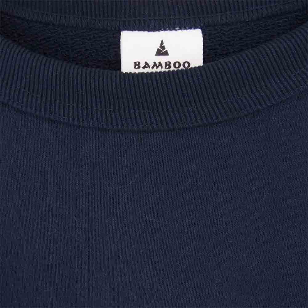 バンブーシュート 2101026 DETACHABLE SLEEVE CREW NECK SWEAT SHIRT デタッチャブル スリーブ クルーネック スウェット シャツ ネイビー系 L【新古品】【未使用】【中古】