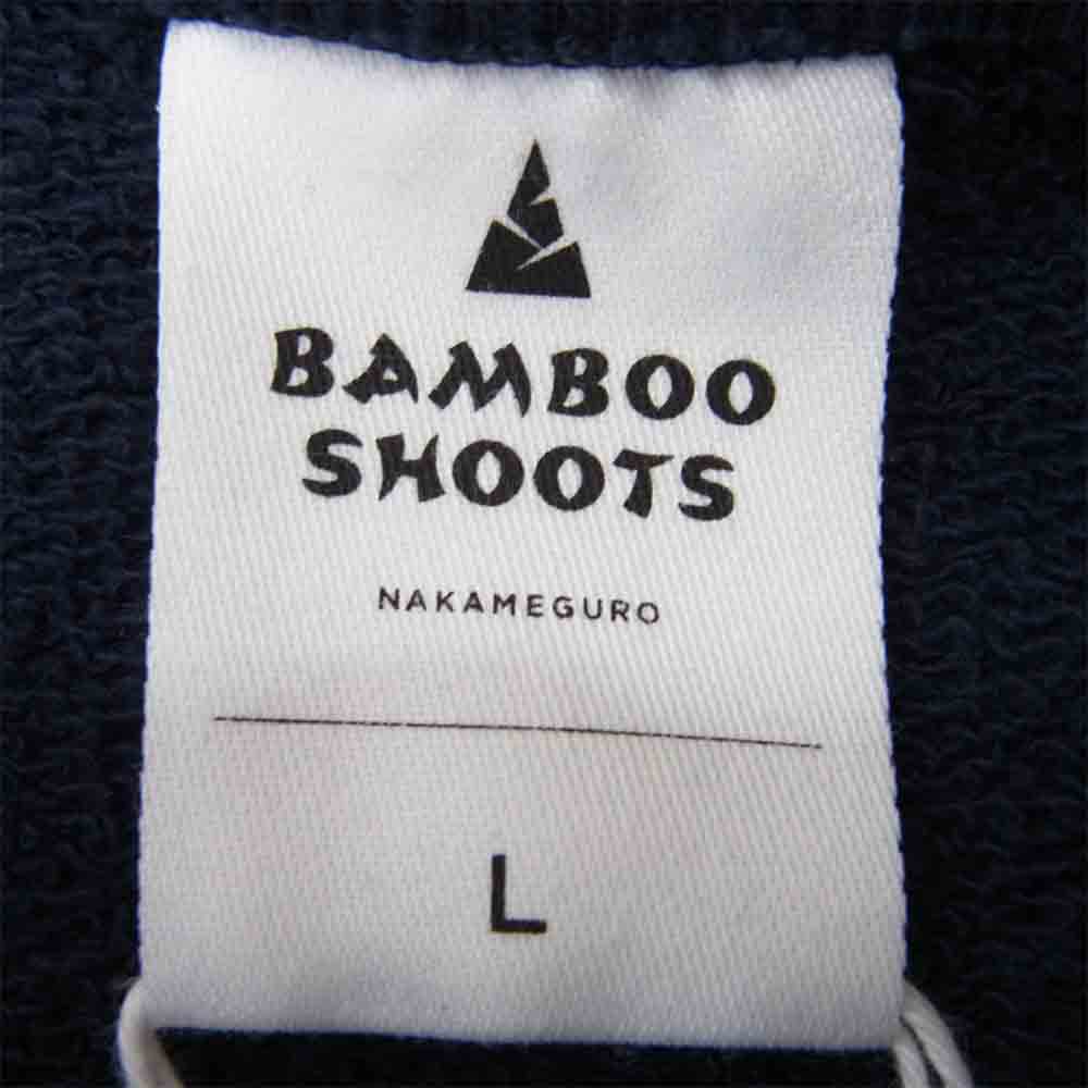 バンブーシュート 2101026 DETACHABLE SLEEVE CREW NECK SWEAT SHIRT デタッチャブル スリーブ クルーネック スウェット シャツ ネイビー系 L【新古品】【未使用】【中古】