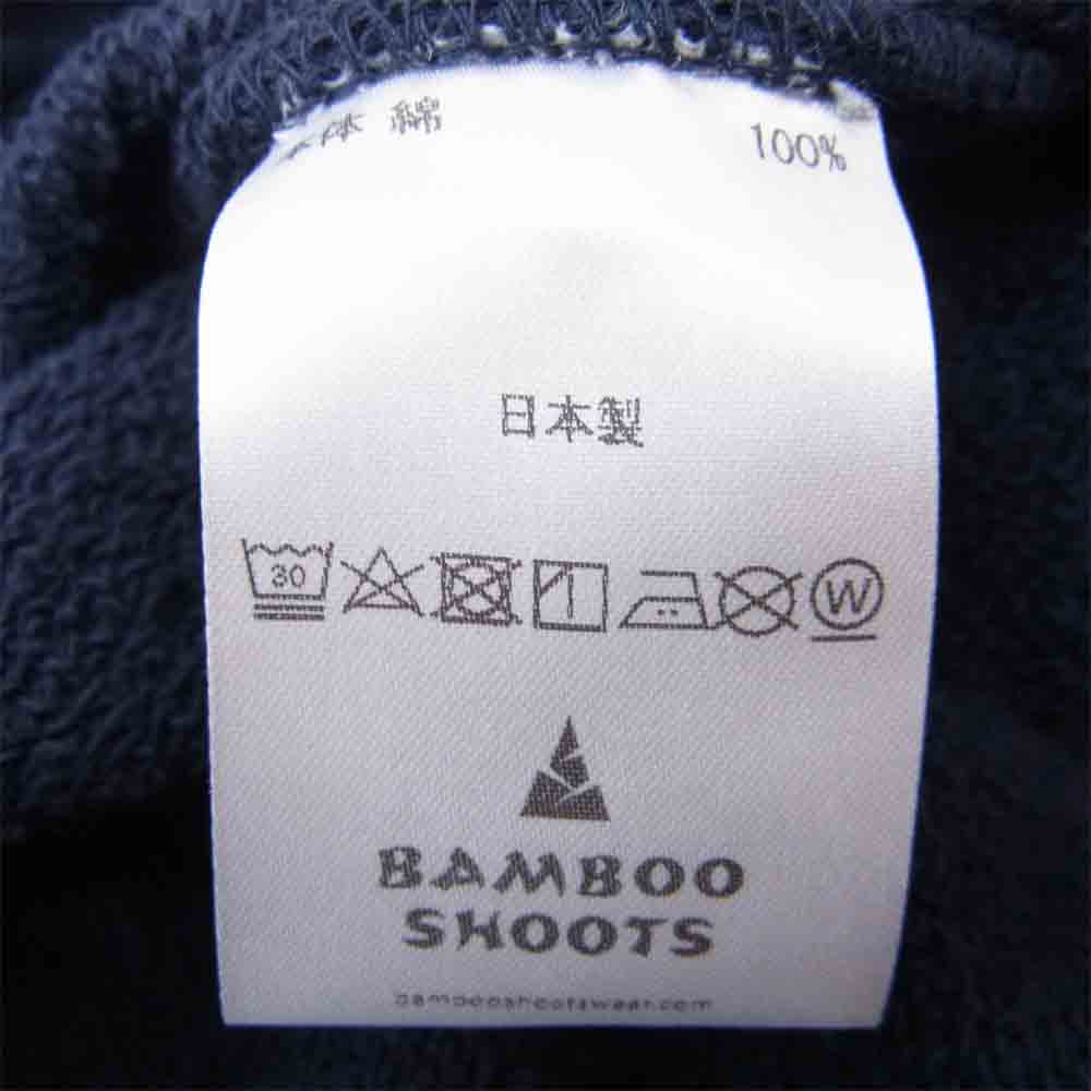 バンブーシュート 2101026 DETACHABLE SLEEVE CREW NECK SWEAT SHIRT デタッチャブル スリーブ クルーネック スウェット シャツ ネイビー系 L【新古品】【未使用】【中古】