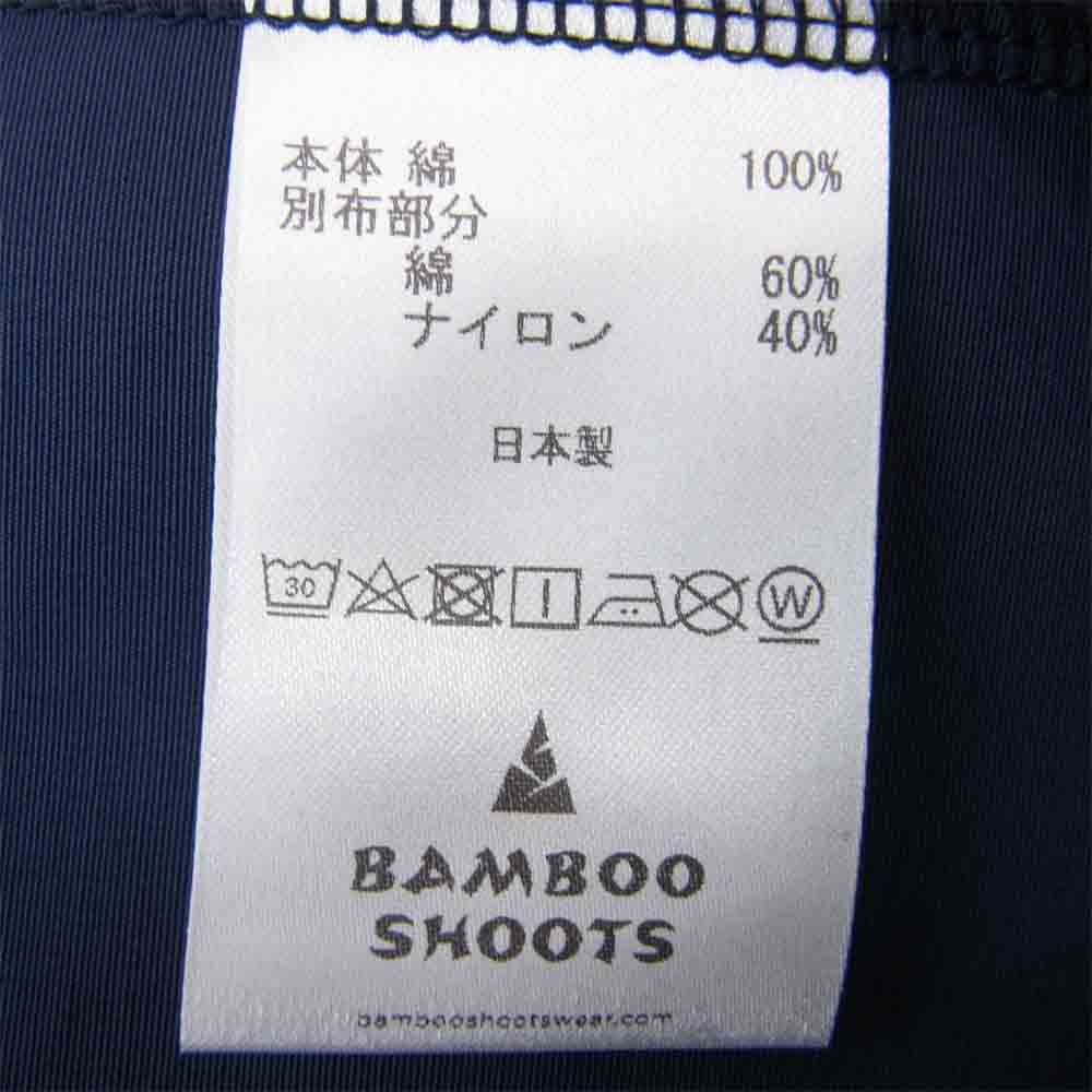 バンブーシュート 2101025 ACTIVE CREWNECK SWEAT SHIRT ナイロン 切替 アクティブ クルーネック スウェット シャツ ネイビー系 L【新古品】【未使用】【中古】