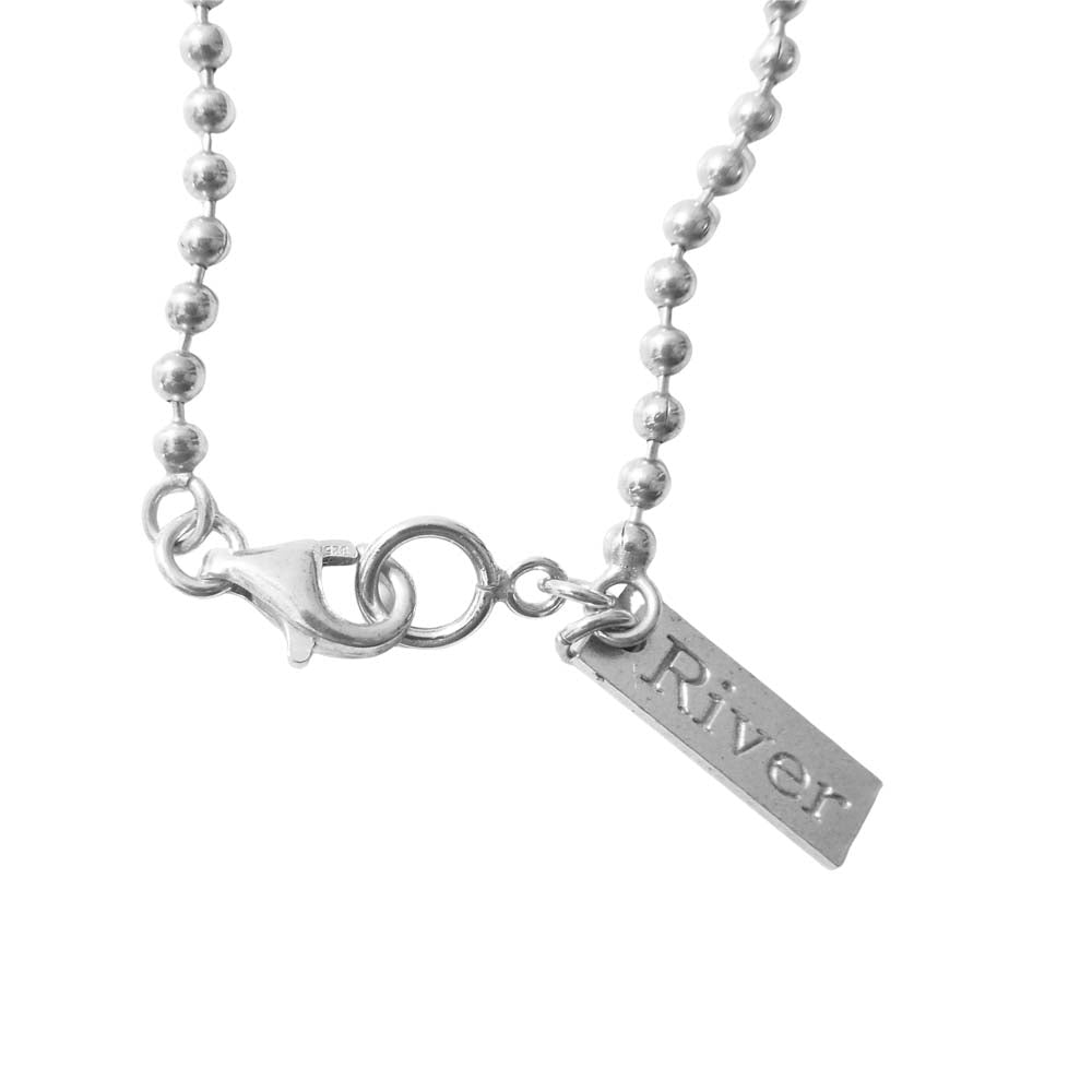 POST OVERALLS ポストオーバーオールズ River別注 DOUGHNUT PENDANT ドーナツ ペンダント ネックレス シルバー系【美品】【中古】