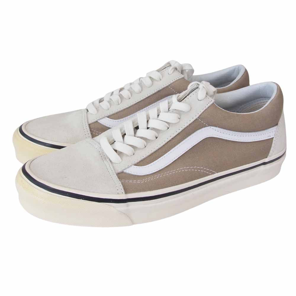 VANS バンズ Anaheim Factory Old Skool 36 Dx アナハイム ファクトリー オールドスクール デラックス ベージュ系 28【極上美品】【中古】