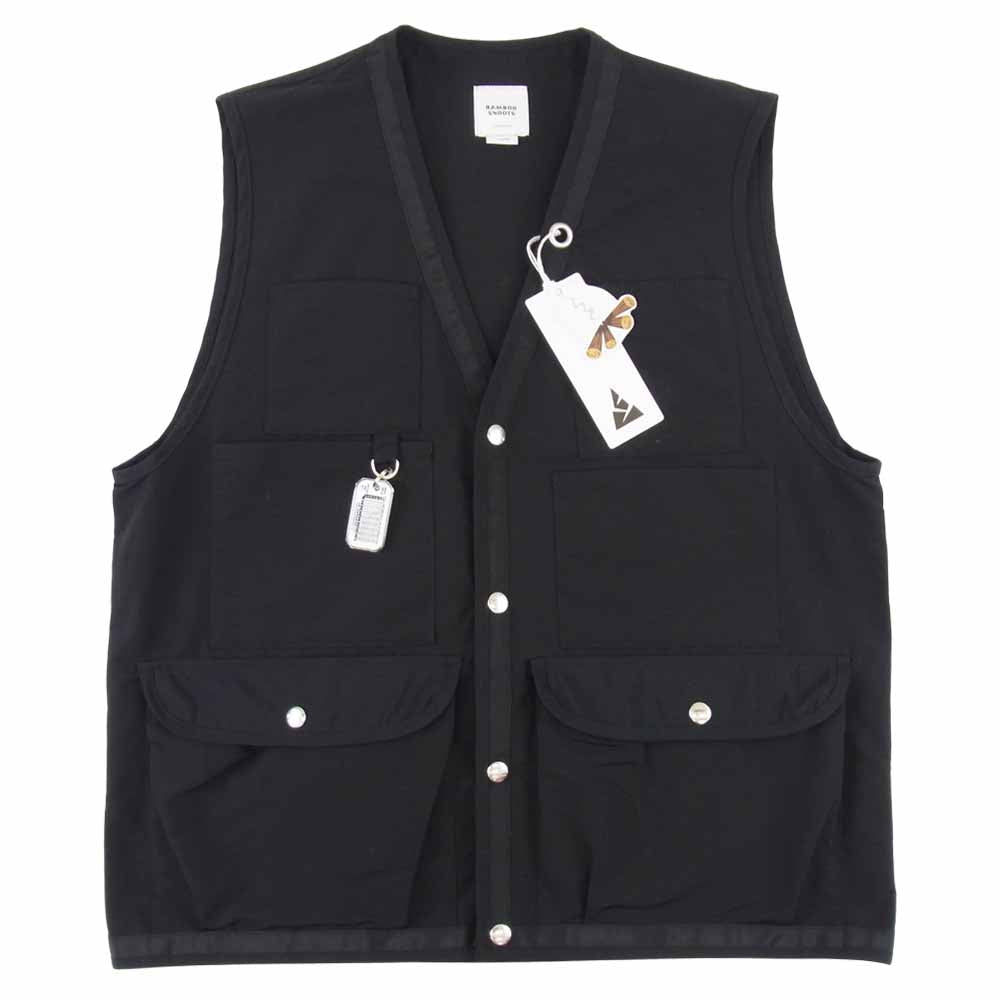 バンブーシュート M210103 HIKING VEST ハイキング ベスト ブラック系 L【新古品】【未使用】【中古】