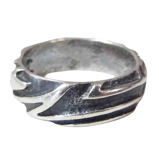 ジャレッド チャベス Tufa Cast Ring トゥファ ストーン キャスト リング サンフェリペ族 シルバー系 18【中古】