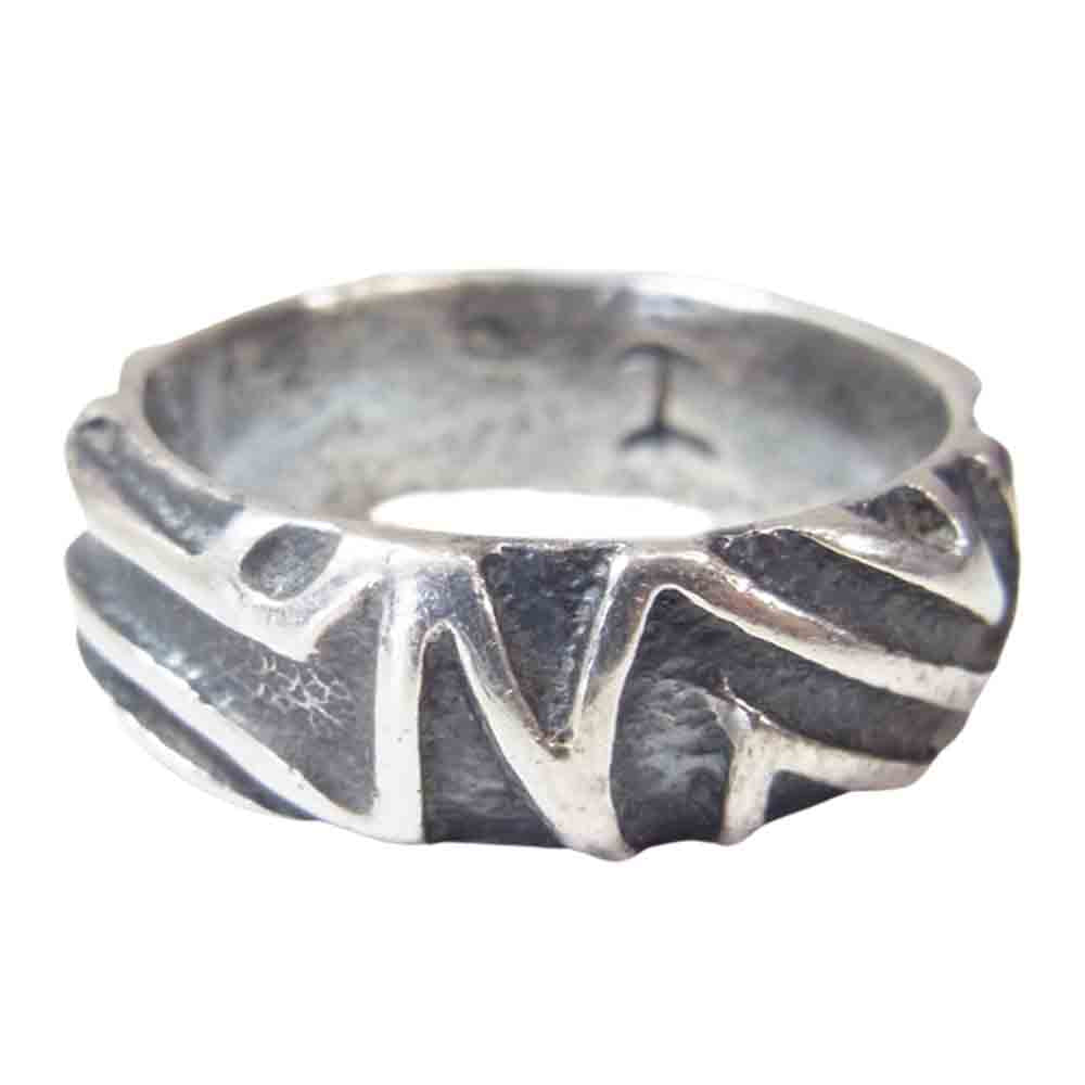 ジャレッド チャベス Tufa Cast Ring トゥファ ストーン キャスト リング サンフェリペ族 シルバー系 18【中古】