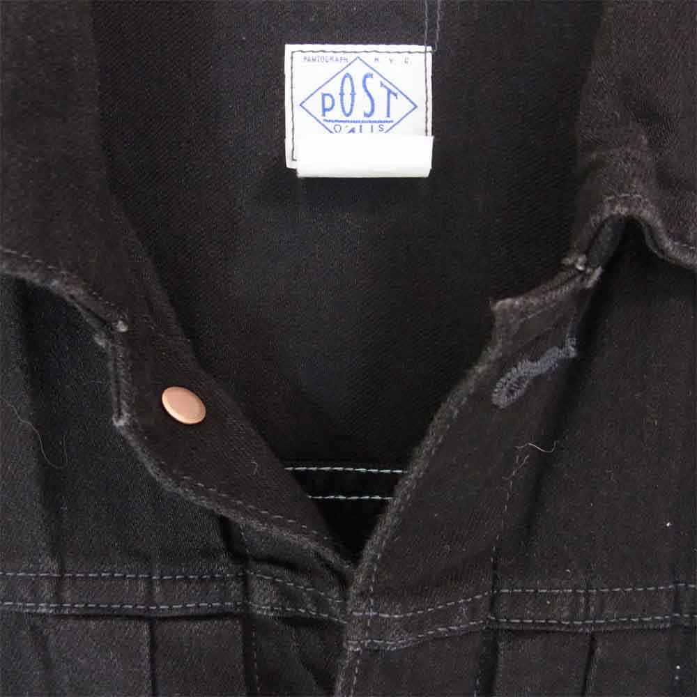 POST OVERALLS ポストオーバーオールズ El Ranchero 2 ジャケット ブラック系 M【中古】