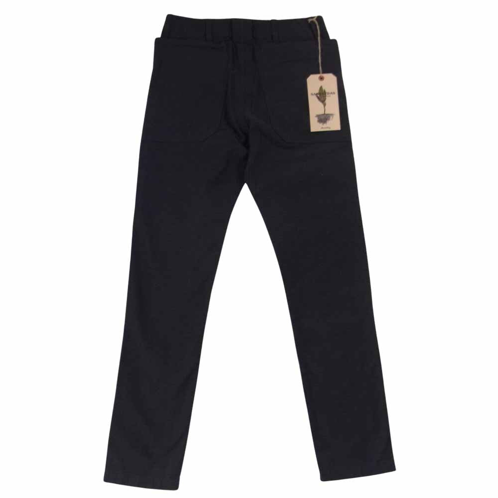 SASAFRAS ササフラス SF-201722 Fall Leaf Sprayer Pants Black Satin フォール リーフ スプレイヤー ブラックサテン パンツ チャコール系 S【新古品】【未使用】【中古】