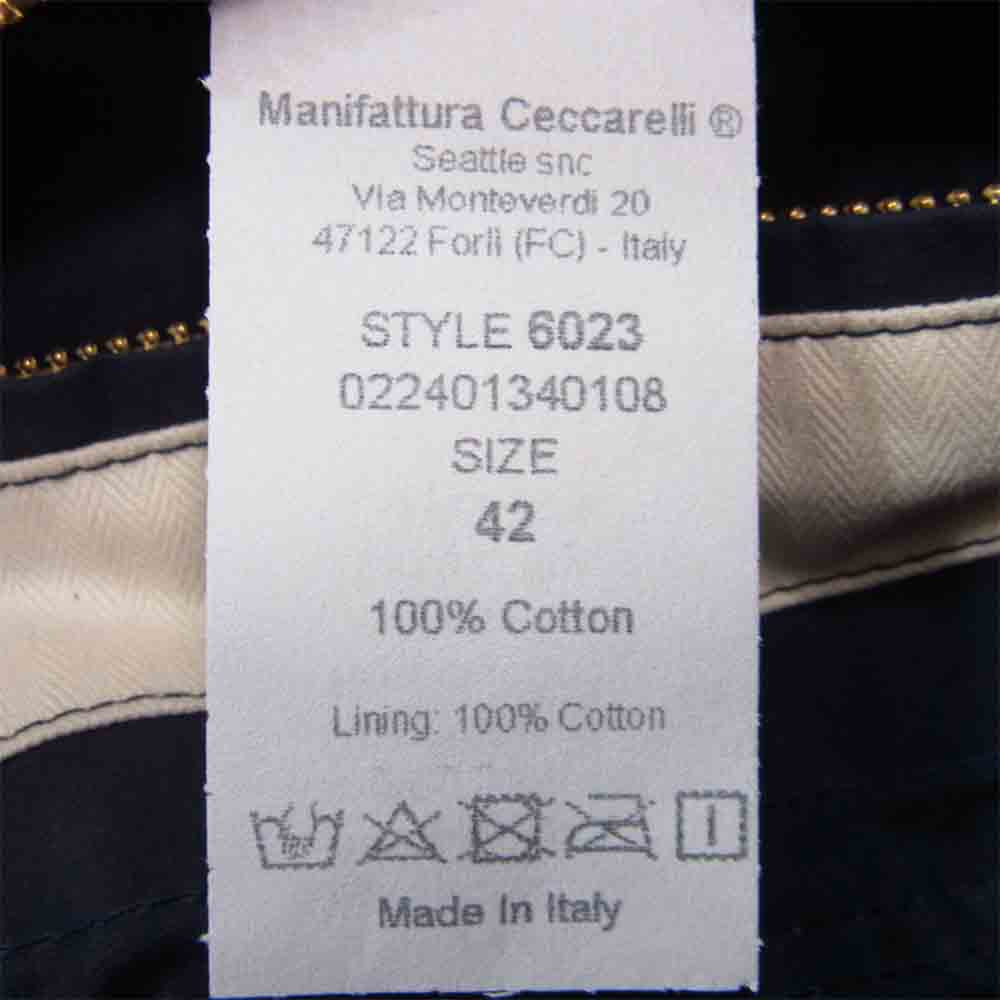 マニファッツュラ チェッカレッリ 6023 WEEKENDER JACKET ウィークエンダー ジャケット ネイビー系 42【新古品】【未使用】【中古】