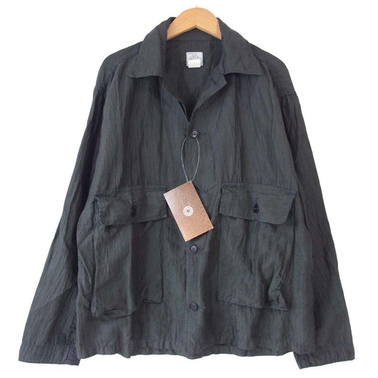 POST OVERALLS ポストオーバーオールズ 3104-CL3 WALKABOUT 2 ウォークアバウト 長袖 シャツ ジャケット グリーン グリーン系 S【新古品】【未使用】【中古】