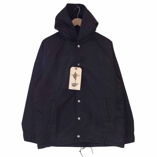 SASAFRAS ササフラス SF-171265 Gardener Bud Breaker Nylon Twill ガーデナー バド ブレーカー ナイロン ツイル ジャケット ブラック系 L【新古品】【未使用】【中古】