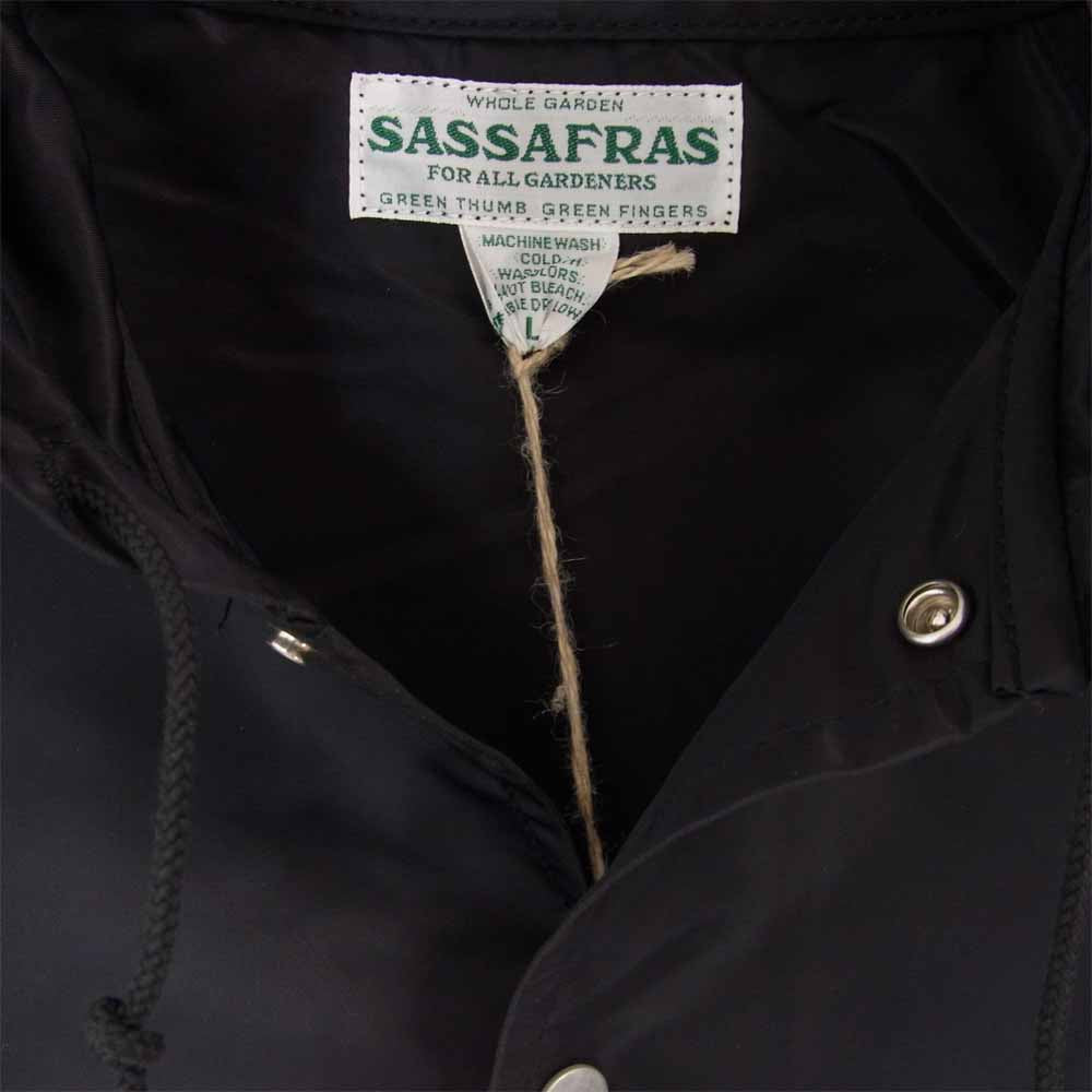 SASAFRAS ササフラス SF-171265 Gardener Bud Breaker Nylon Twill ガーデナー バド ブレーカー ナイロン ツイル ジャケット ブラック系 L【新古品】【未使用】【中古】
