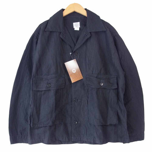 POST OVERALLS ポストオーバーオールズ 3104-CL1 WALKABOUT 2 ウォークアバウト 長袖 シャツ ジャケット ブラック ブラック系 S【新古品】【未使用】【中古】