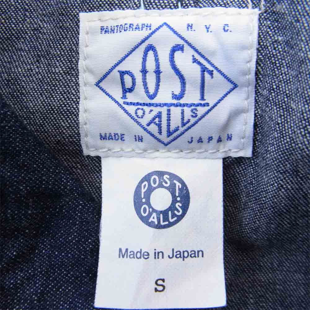 POST OVERALLS ポストオーバーオールズ POST42 ポスト42 5oz Blue Denim デニム ジャケット インディゴブルー系 S【新古品】【未使用】【中古】