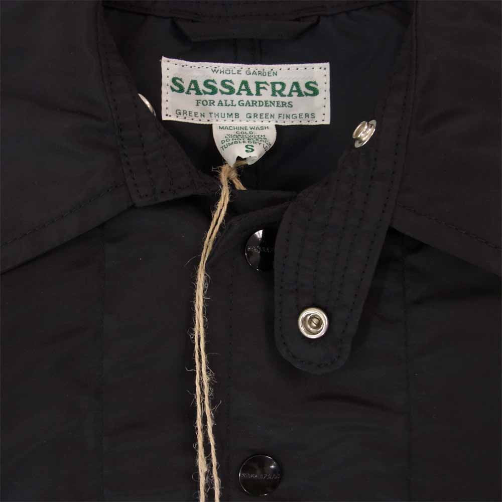 SASAFRAS ササフラス SF-201697 Fall Leaf Coat ＋ Nylon Twill フォール リーフ ナイロン ツイル コート ブラック系 S【新古品】【未使用】【中古】