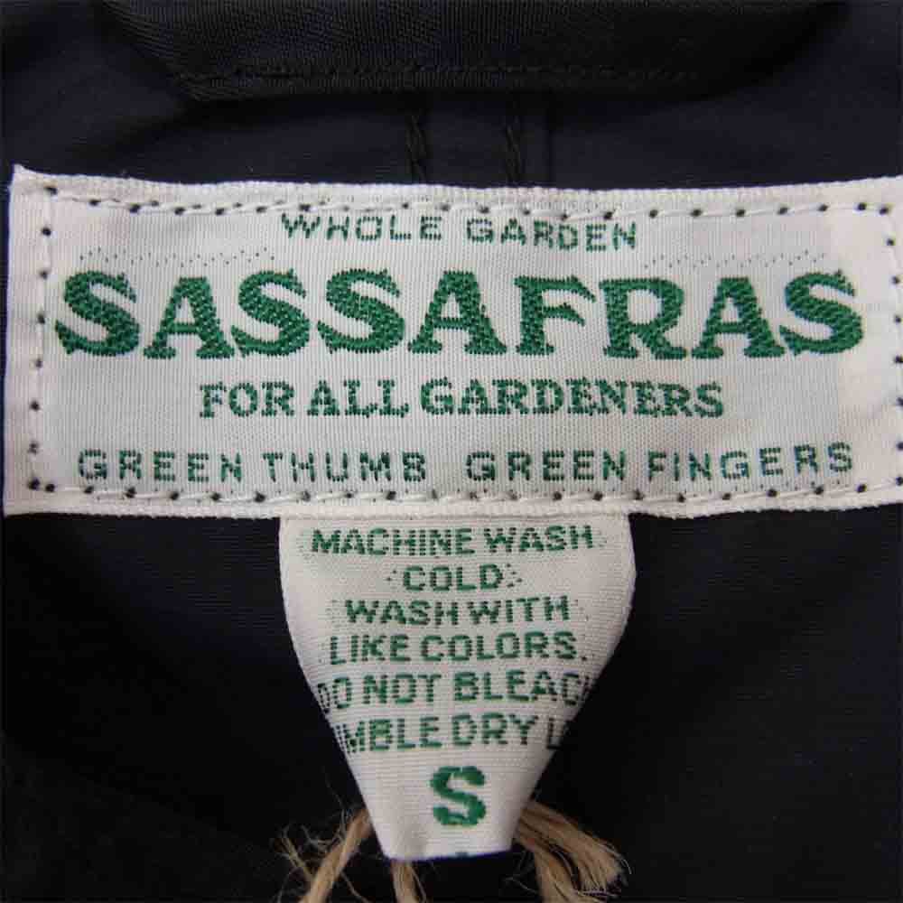SASAFRAS ササフラス SF-201697 Fall Leaf Coat ＋ Nylon Twill フォール リーフ ナイロン ツイル コート ブラック系 S【新古品】【未使用】【中古】