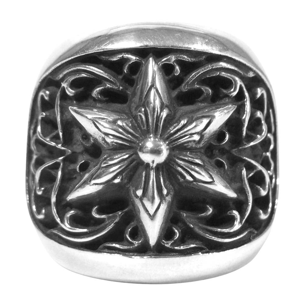 CHROME HEARTS クロムハーツ（原本無） クラシック オーバル スター リング シルバー925 シルバー系 15～16号【中古】