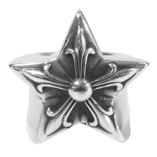 CHROME HEARTS クロムハーツ（原本無） ラージ スター リング シルバー925 シルバー系 11号【中古】