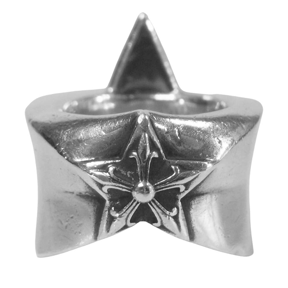 CHROME HEARTS クロムハーツ（原本無） ラージ スター リング シルバー925 シルバー系 11号【中古】