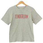 TENDERLOIN テンダーロイン T-TEE ロゴプリント メランジ 半袖Tシャツ グレー系【中古】
