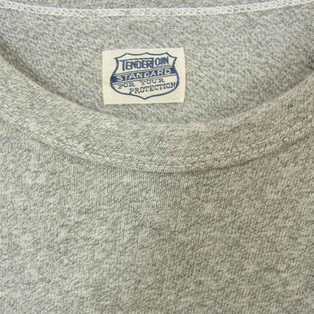 TENDERLOIN テンダーロイン T-TEE ロゴプリント メランジ 半袖Tシャツ グレー系【中古】