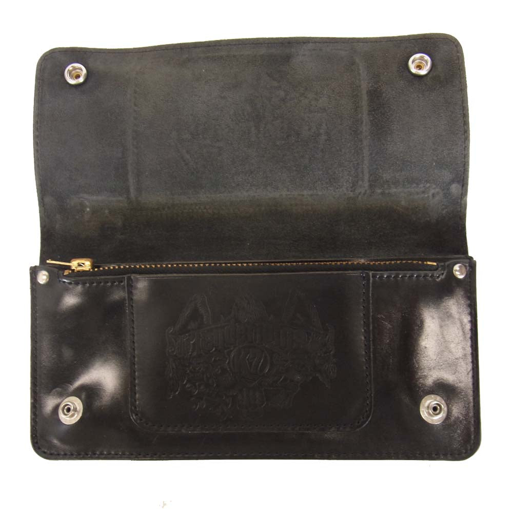 TENDERLOIN テンダーロイン 13AW × ポーター PORTER 本店限定 T-WALLET CORDOVAN コードバン ロング ウォレット ブラック系【中古】