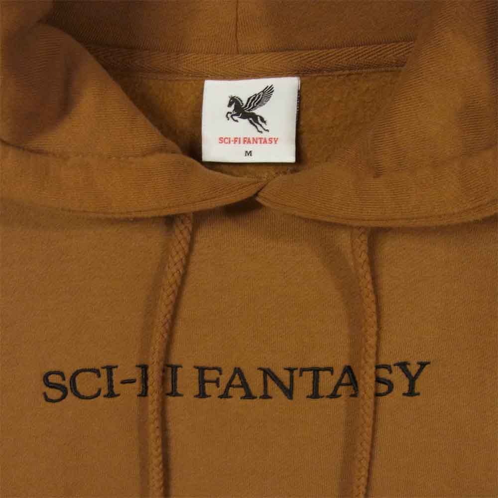 サイエンスファンタジー Logo Hood ロゴ プルオーバー パーカー ブラウン系 M【中古】