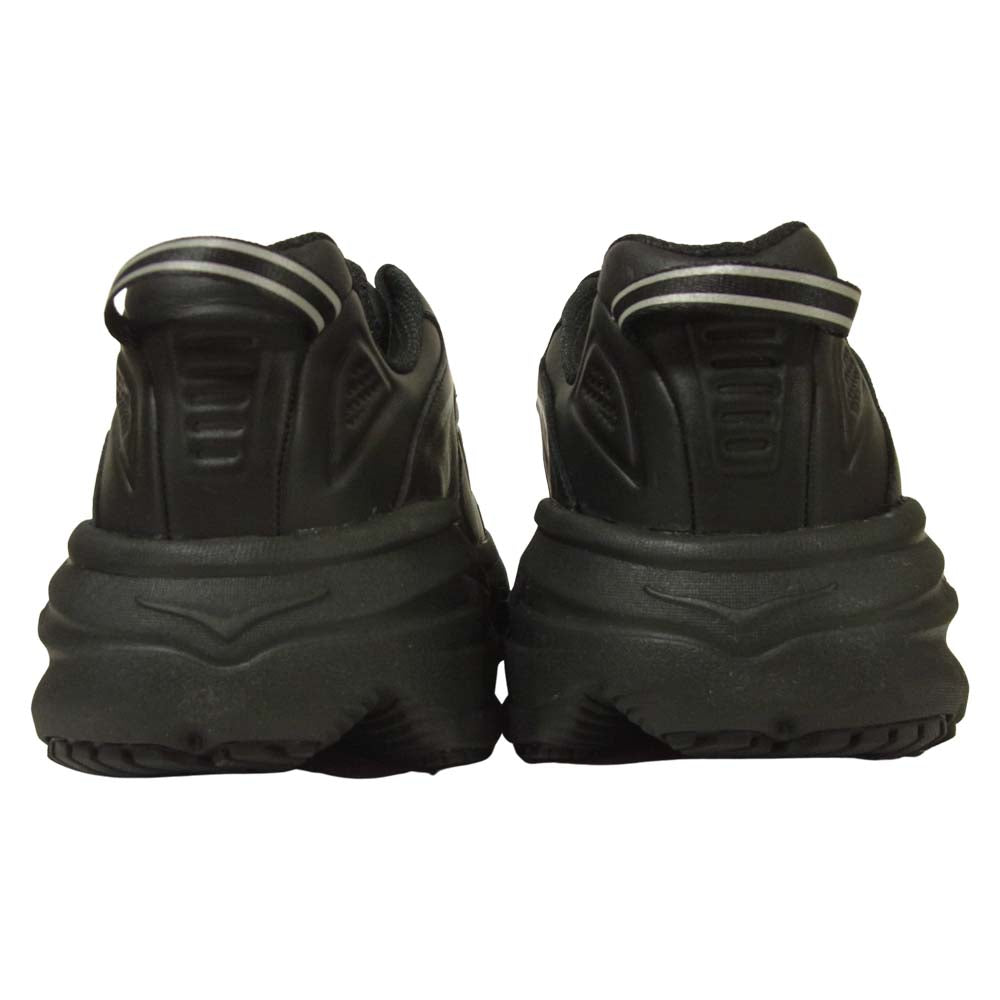 HOKA ONE ONE ホカ オネオネ 1019752 BONDAI LTR WIDE ボンダイ レザー ワイド ランニング スニーカー ブラック系 26cm【新古品】【未使用】【中古】