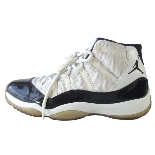 NIKE ナイキ 378037-107 AIR JORDAN 11 RETRO エア ジョーダン 11 コンコルド レトロ ハイカットスニーカー 白×黒 29.5【中古】