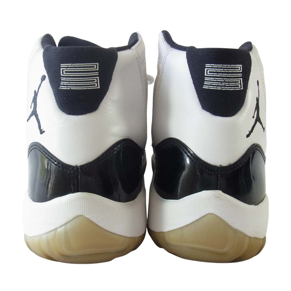 NIKE ナイキ 378037-107 AIR JORDAN 11 RETRO エア ジョーダン 11 コンコルド レトロ ハイカットスニーカー 白×黒 29.5【中古】