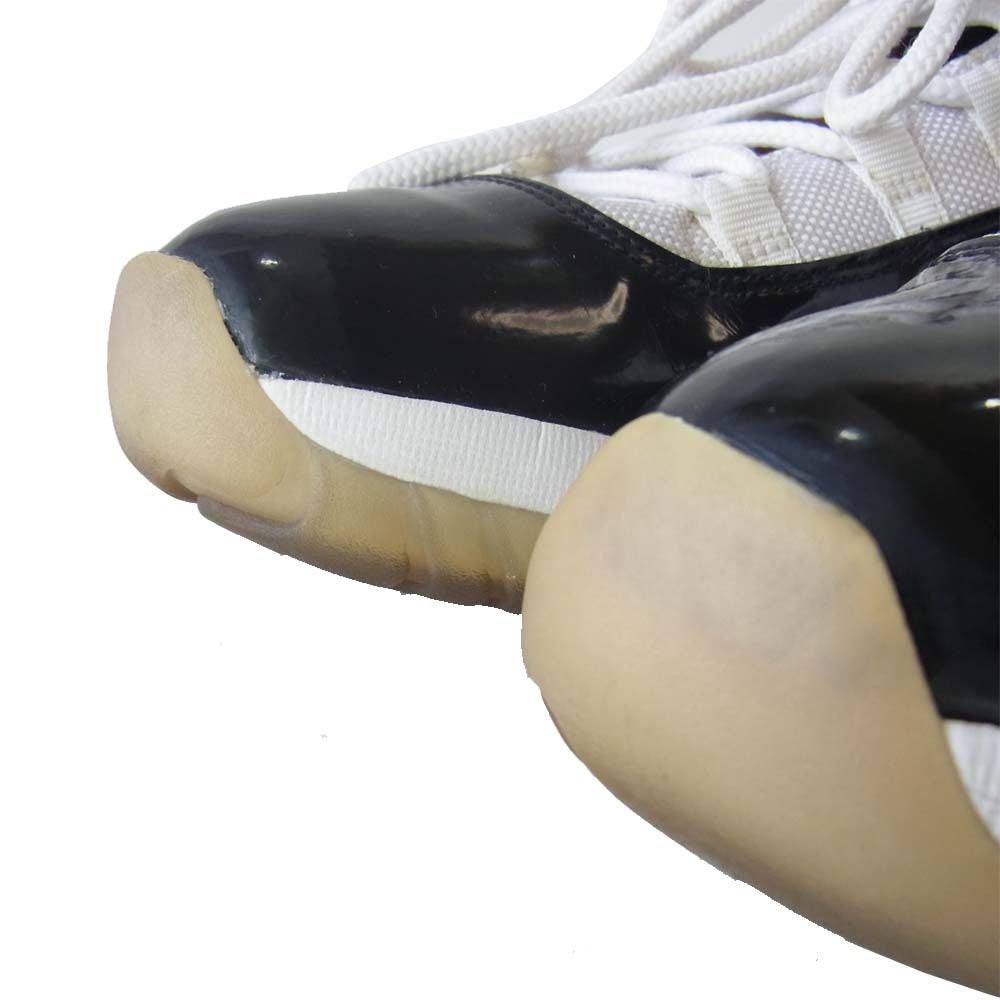 NIKE ナイキ 378037-107 AIR JORDAN 11 RETRO エア ジョーダン 11 コンコルド レトロ ハイカットスニーカー 白×黒 29.5【中古】