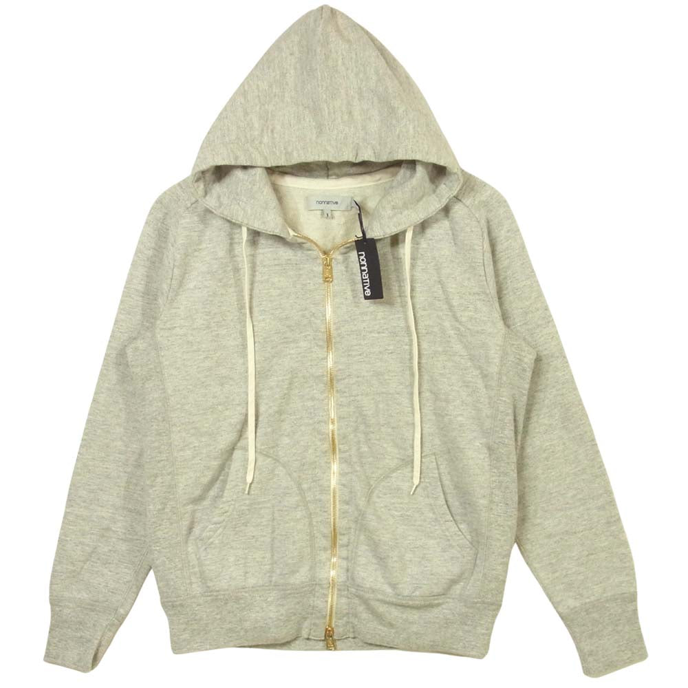 nonnative ノンネイティブ NN-C1909 DWELLER HOODED FULL ZIP COTTON SWEAT フルジップ コットン フーデッド スウェット パーカー グレー系 1【新古品】【未使用】【中古】