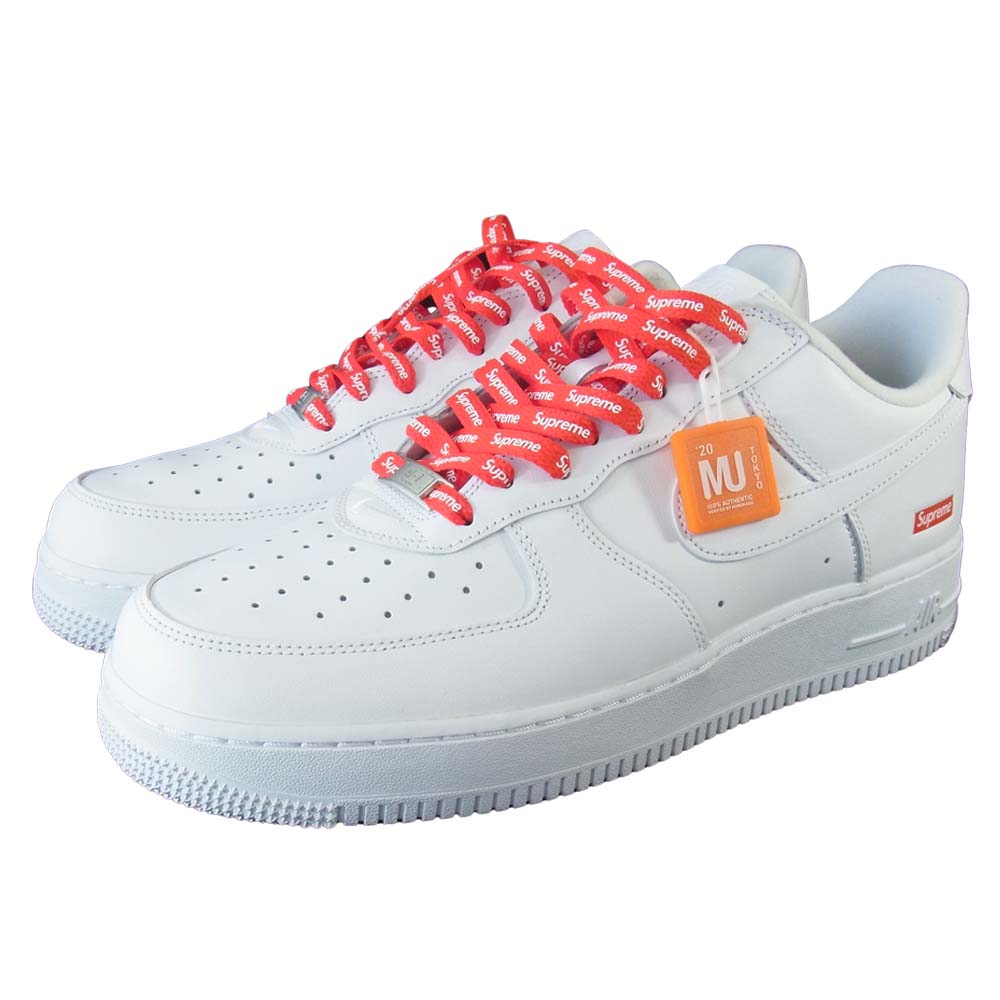 Supreme シュプリーム 20SS CU9225-100 × NIKE AIR FORCE 1 LOW ナイキ エアフォース 1 ホワイト系 28.5【新古品】【未使用】【中古】