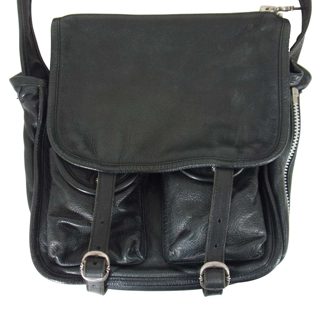 CHROME HEARTS クロムハーツ（原本無） SHOULDER BAG-TINY ガンスリンガー ストラップ レザー ショルダー バッグ ブラック系【中古】
