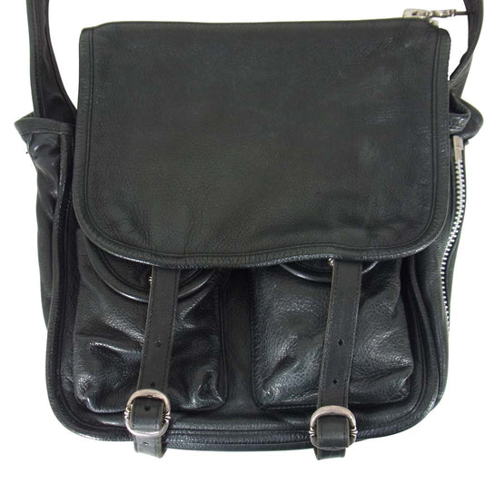 CHROME HEARTS クロムハーツ（原本無） SHOULDER BAG-TINY ガンスリンガー ストラップ レザー ショルダー バッグ ブラック系【中古】