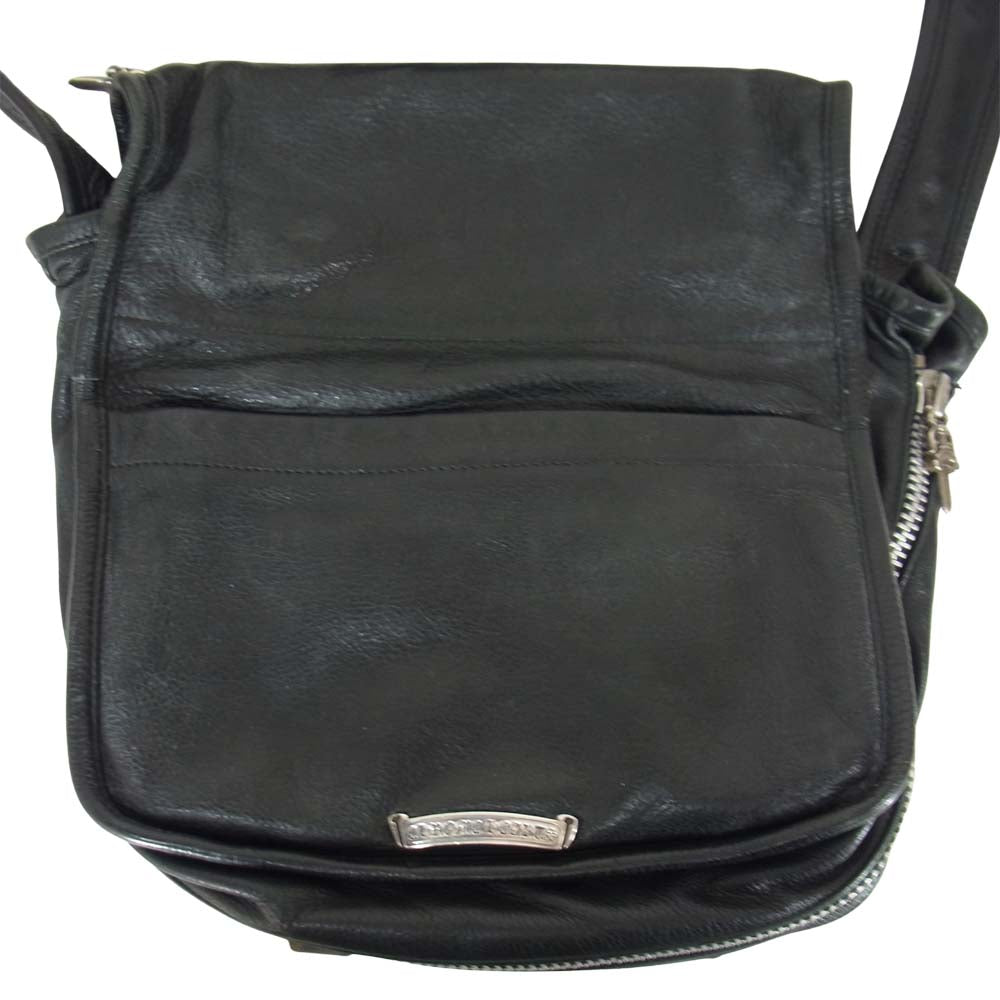 CHROME HEARTS クロムハーツ（原本無） SHOULDER BAG-TINY ガンスリンガー ストラップ レザー ショルダー バッグ ブラック系【中古】