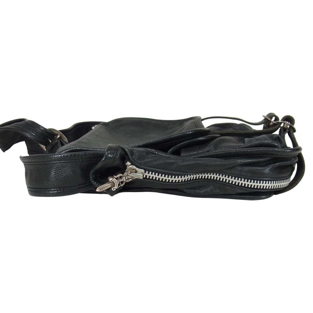 CHROME HEARTS クロムハーツ（原本無） SHOULDER BAG-TINY ガンスリンガー ストラップ レザー ショルダー バッグ ブラック系【中古】