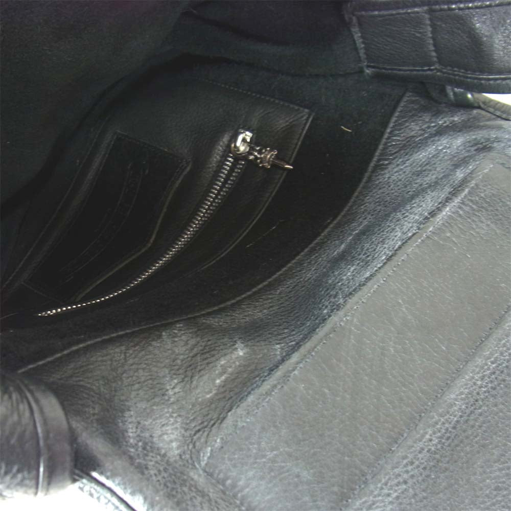 CHROME HEARTS クロムハーツ（原本無） SHOULDER BAG-TINY ガンスリンガー ストラップ レザー ショルダー バッグ ブラック系【中古】