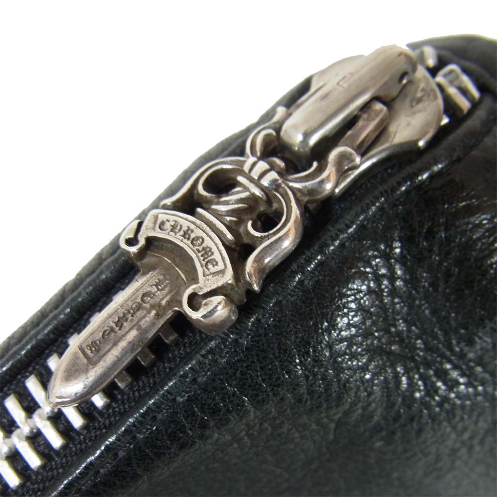 CHROME HEARTS クロムハーツ（原本無） SHOULDER BAG-TINY ガンスリンガー ストラップ レザー ショルダー バッグ ブラック系【中古】